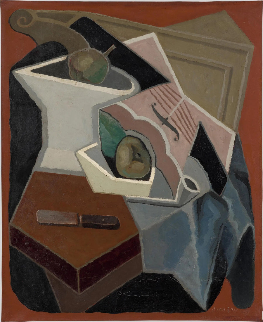 Viool en fruitschaal - Juan Gris