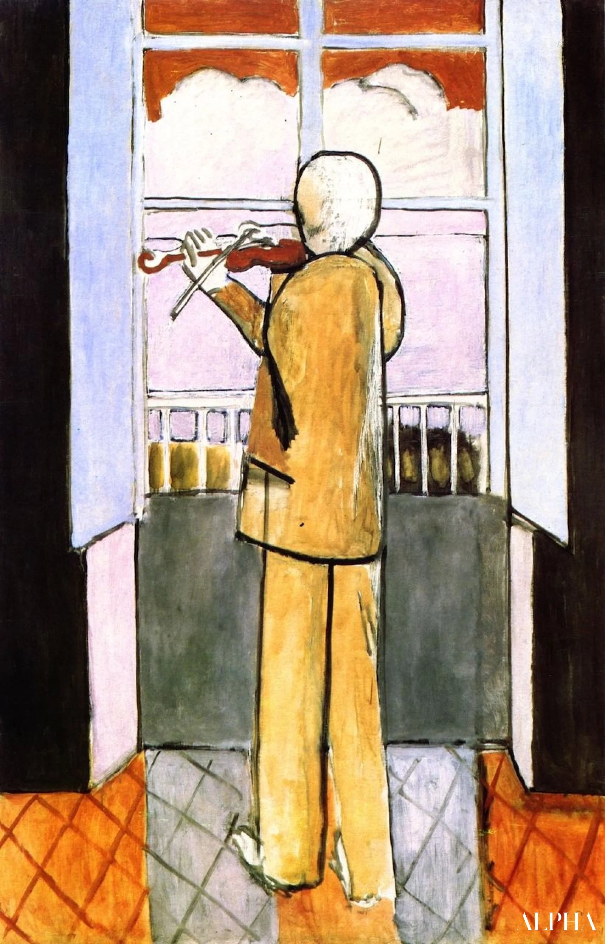 Violonist bij het raam - Matisse - Reproducties van schilderijen en hoogwaardige schilderijen