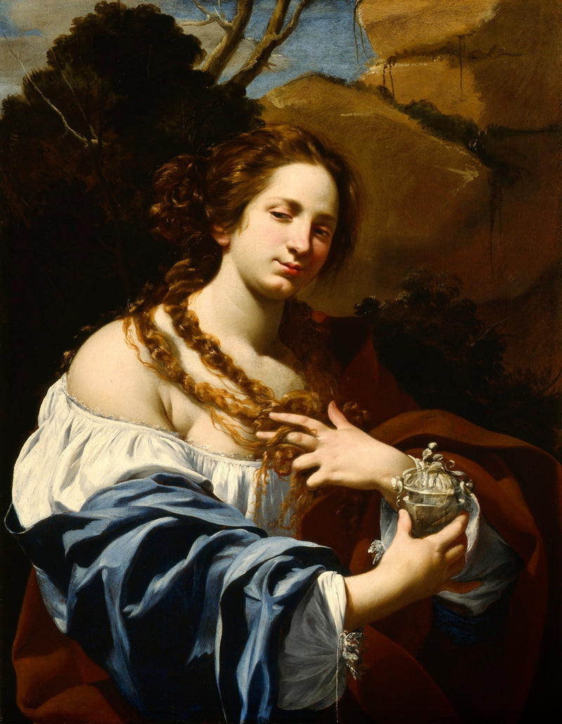 Virginia Vezzi, echtgenote van de kunstenaar, en Marie Madeleine - Simon Vouet