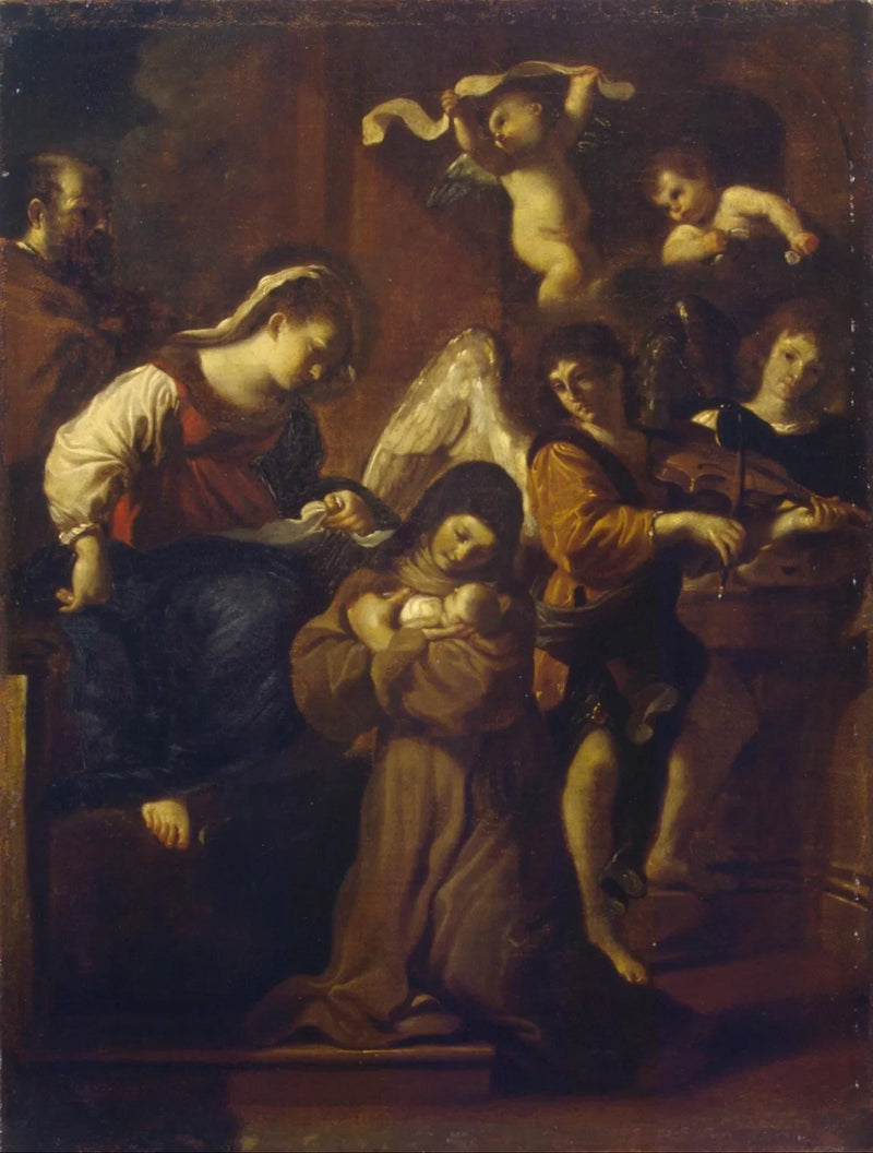 Gezicht van Sint Clara - Guercino