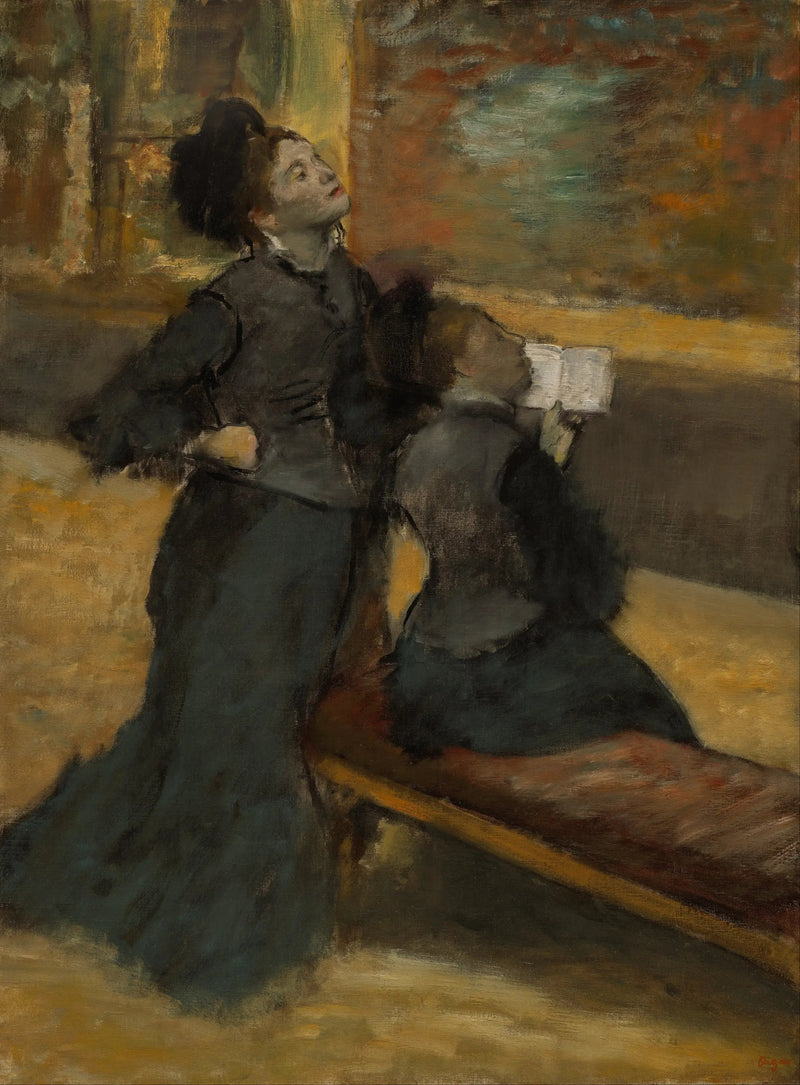 Bezoek aan een museum - Edgar Degas
