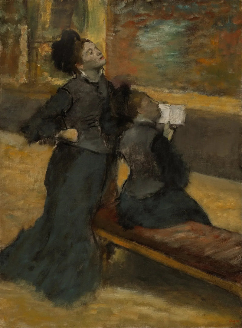 Bezoek aan een museum - Edgar Degas