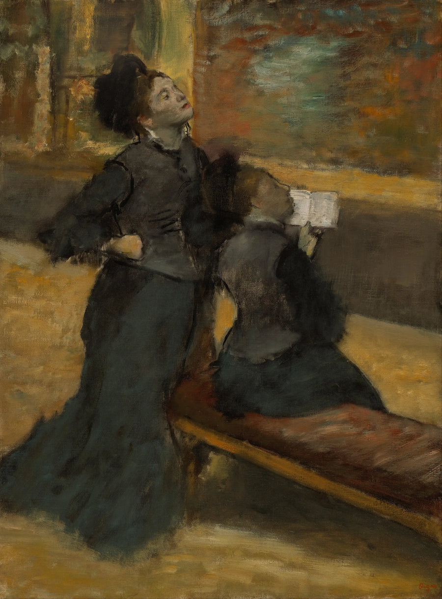 Het bezoek aan het museum - Edgar Degas