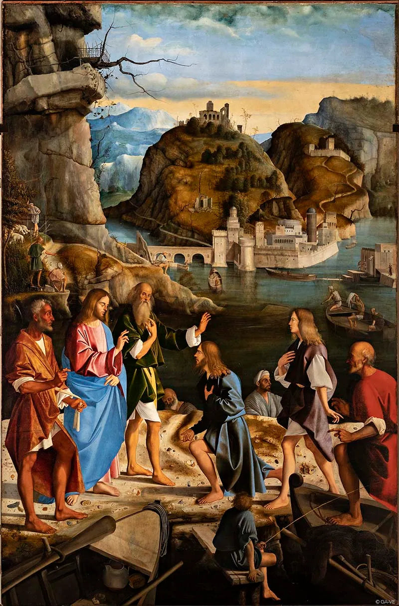Roeping van de zonen van Zebedeüs - Marco Basaiti