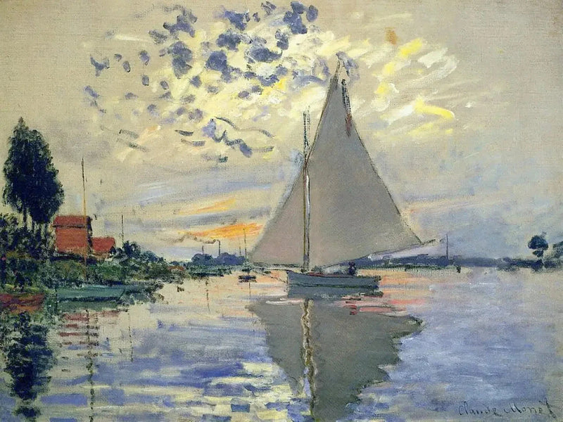 Zeilboot in Petit-Gennevilliers W336 - Claude Monet