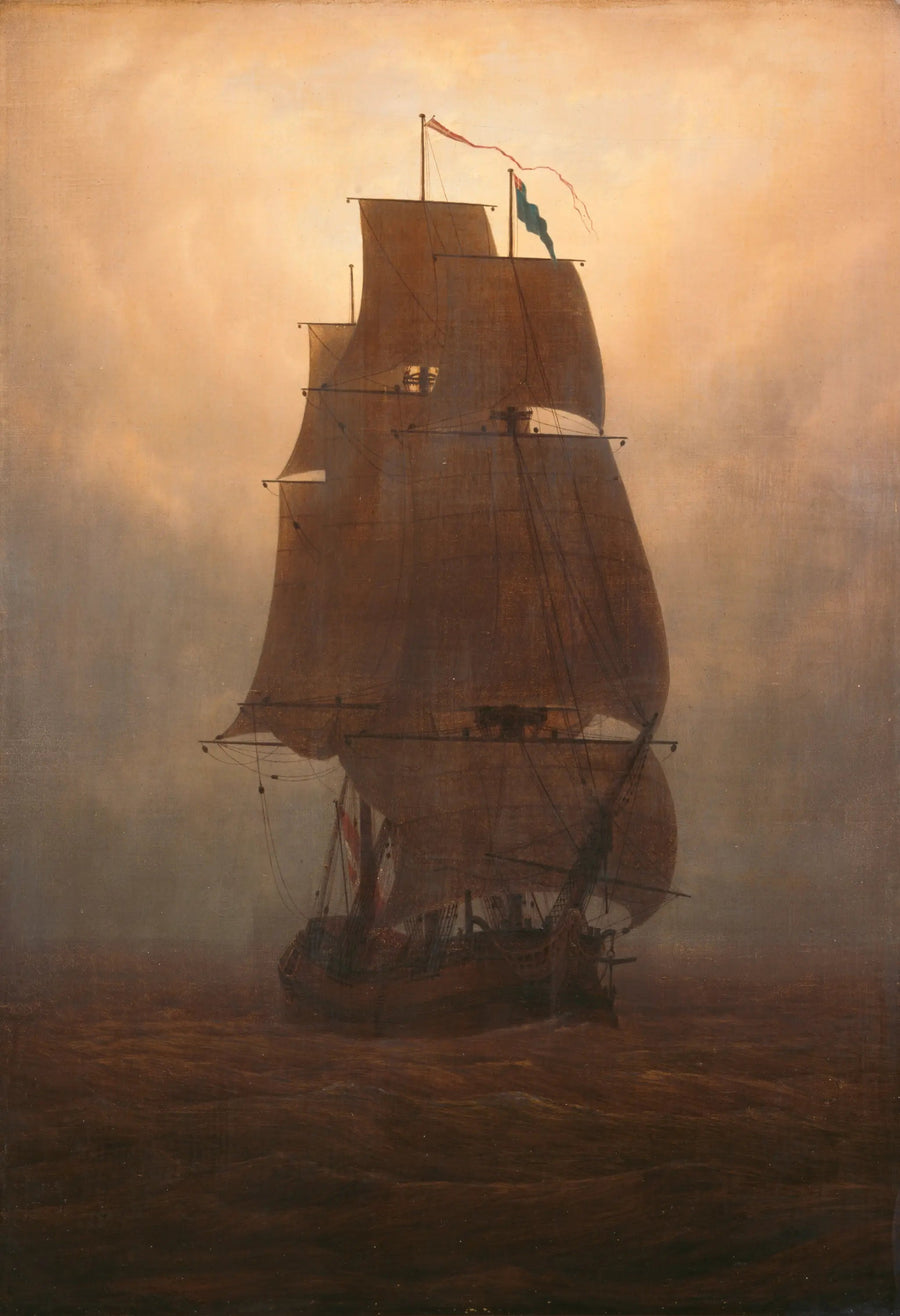 Zeilboot - Caspar David Friedrich
