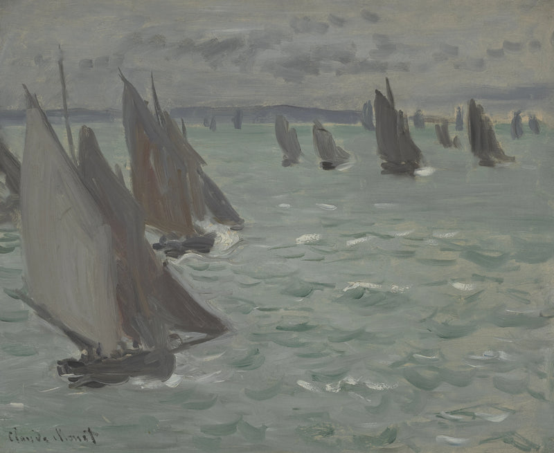 Zeilboten op zee W125 - Claude Monet