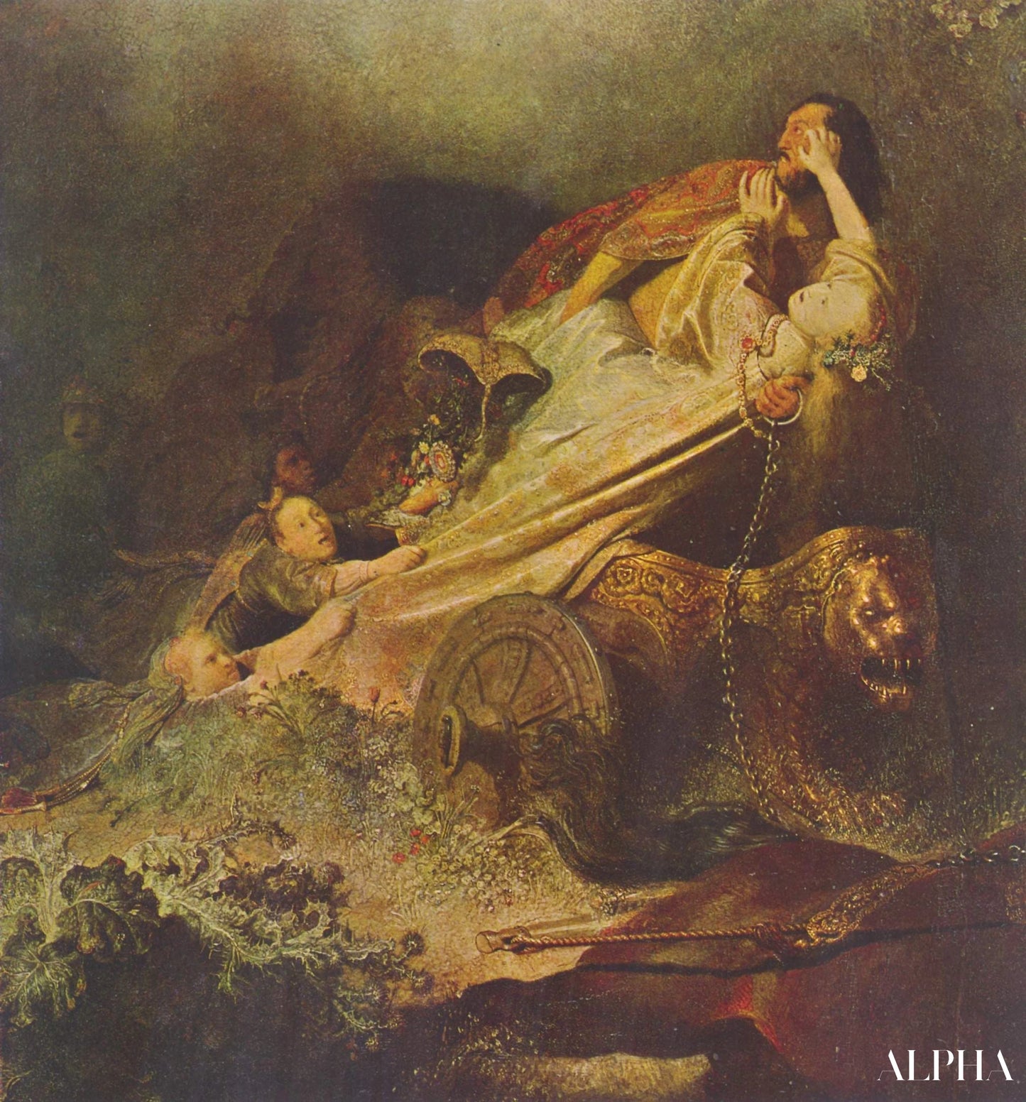 Vol van Proserpina - Rembrandt van Rijn - Reproducties van schilderijen en hoogwaardige schilderijen