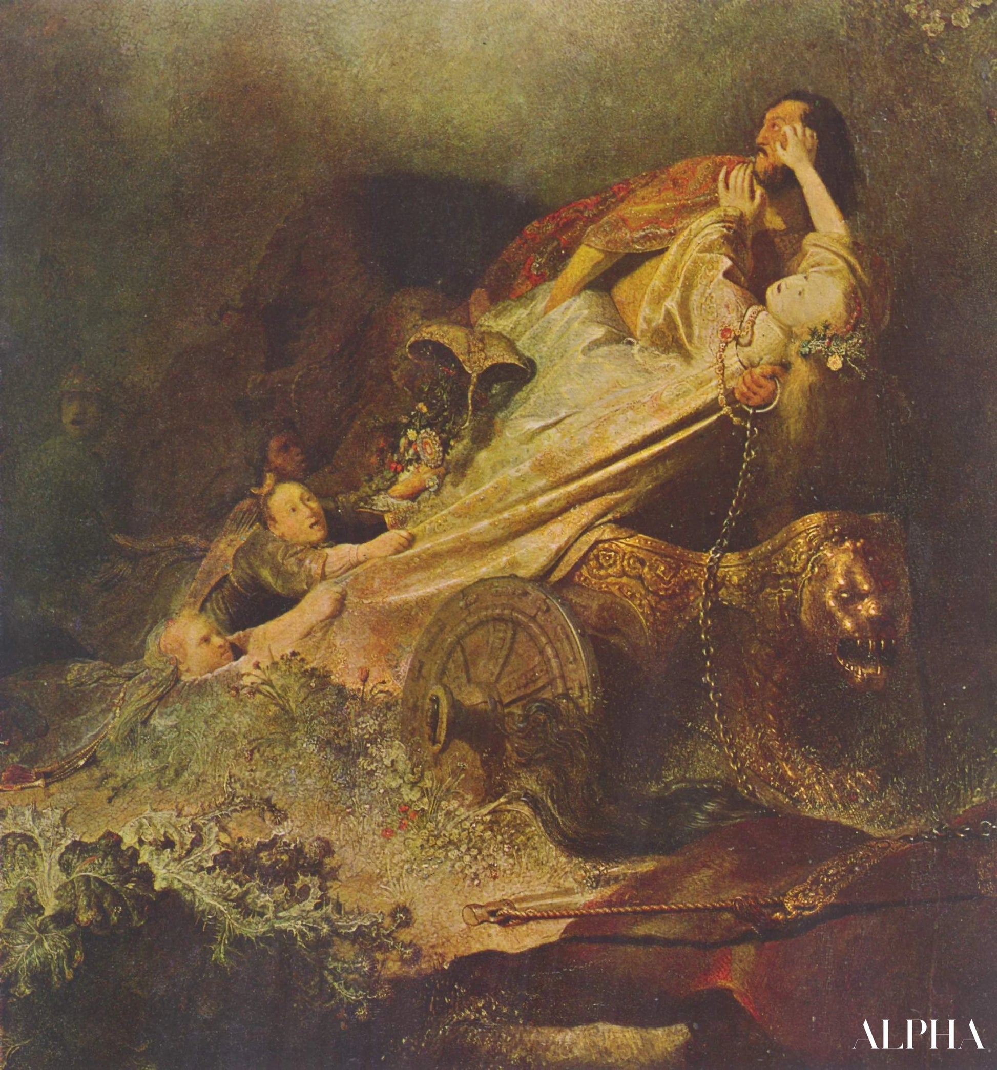 Vol van Proserpina - Rembrandt van Rijn - Reproducties van schilderijen en hoogwaardige schilderijen