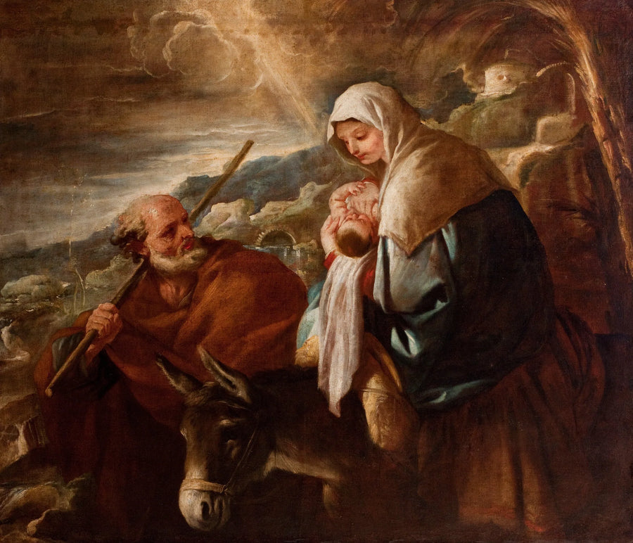 Vol naar Egypte - Luca Giordano