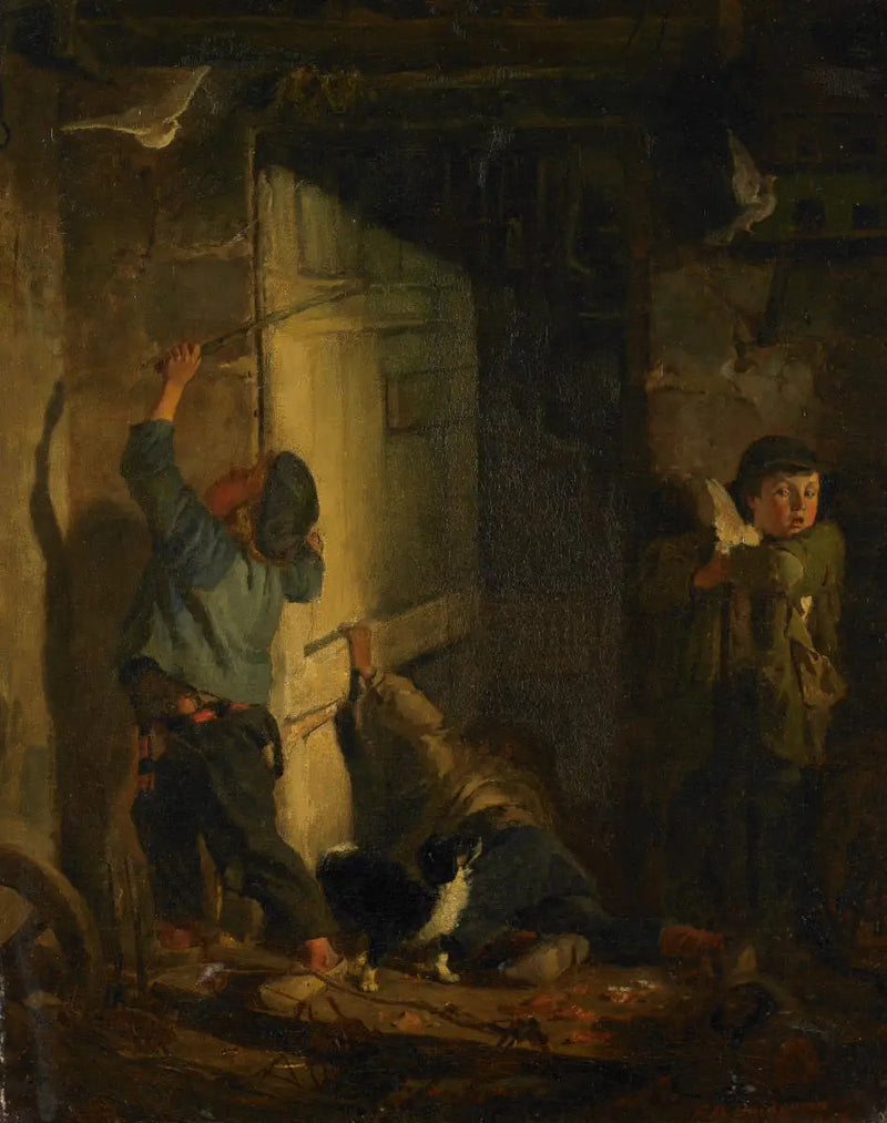 Pikken van de duif op de zitstok - Frederick Arthur Bridgman

Source:
Voler le perchoir du pigeon - Frederick Arthur Bridgman