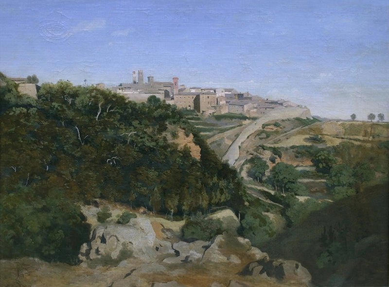 Volterra, de gemeente - Jean-Baptiste Camille Corot