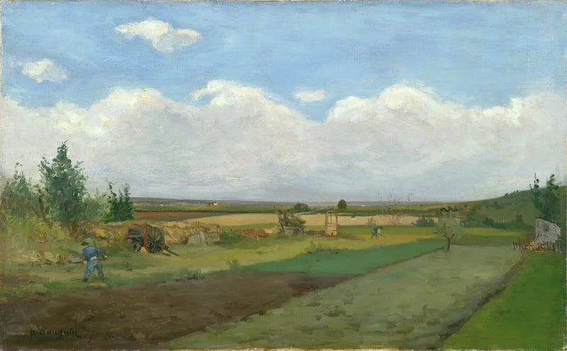 Reis door de velden in de vlakte - Paul Gauguin