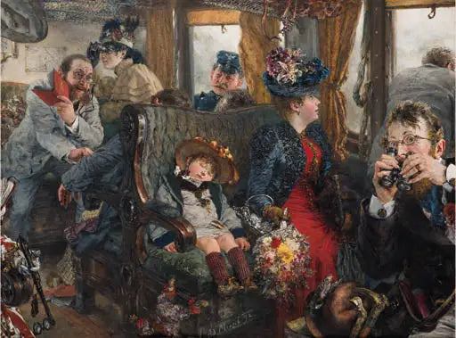 Reizen door een prachtig landschap - Adolph von Menzel