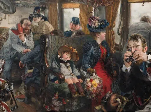 Reizen door een prachtig landschap - Adolph von Menzel