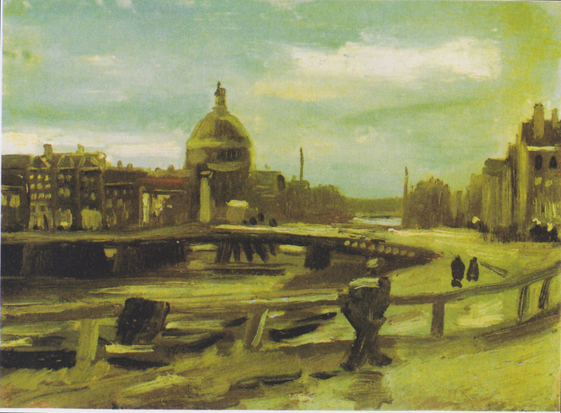Uitzicht op Amsterdam vanaf het Centraal Station - Vincent van Gogh