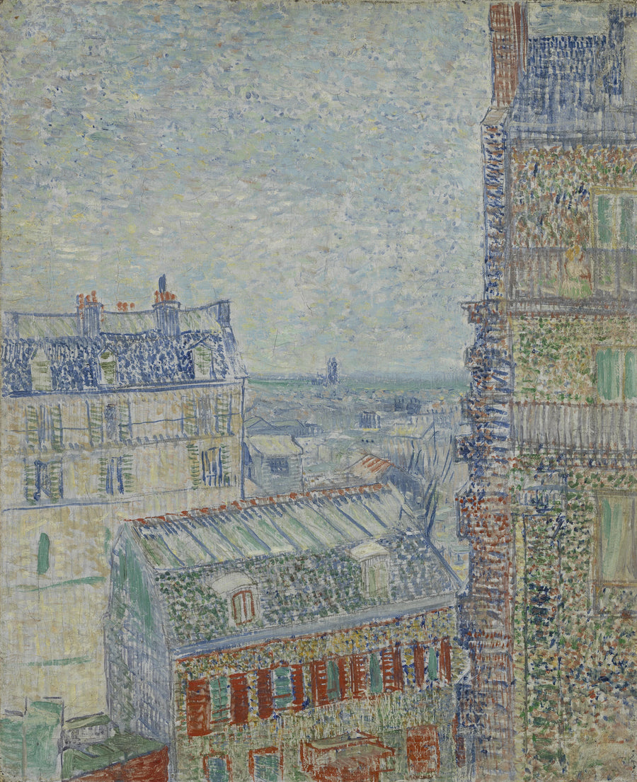 Uitzicht op de daken van Parijs - Vincent van Gogh