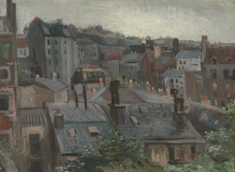 Uitzicht vanuit het atelier van Vincent - Vincent van Gogh