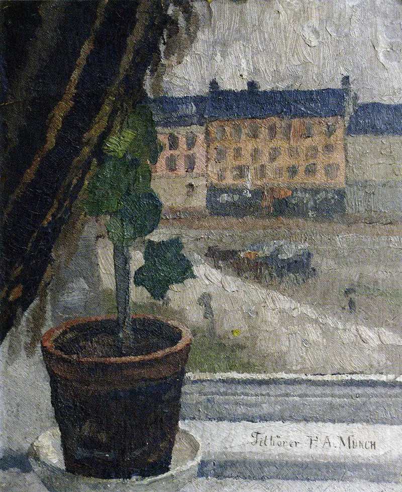 Uitzicht voorbij het strand Olaf Rye - Edvard Munch