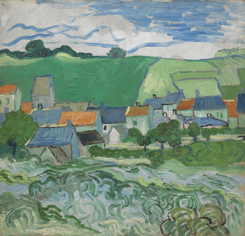 Gezicht op Auvers - Vincent van Gogh