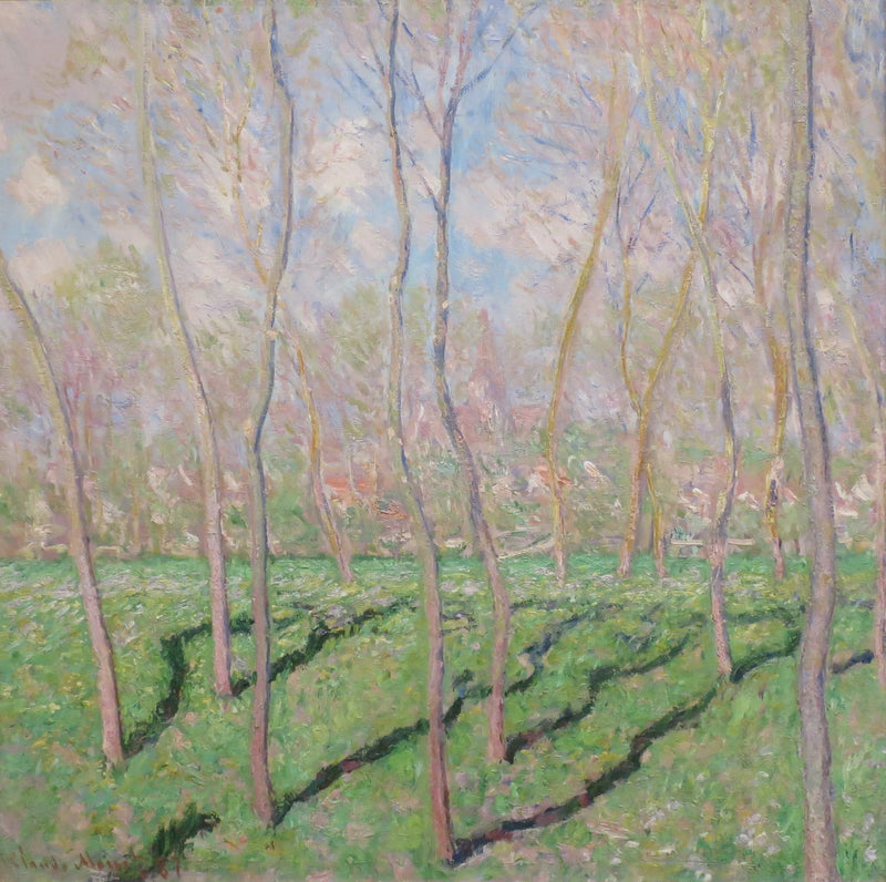 Uitzicht op Bennecourt W1125 - Claude Monet