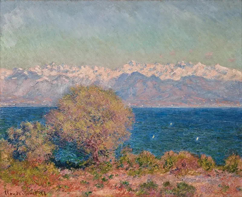 Gezicht op de Cap d'Antibes - Claude Monet