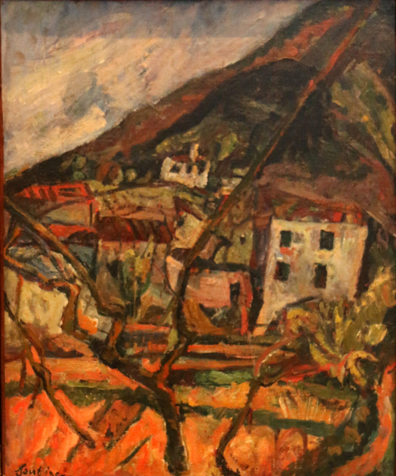 Uitzicht op een dorp, Céret in Roussillon - Chaim Soutine