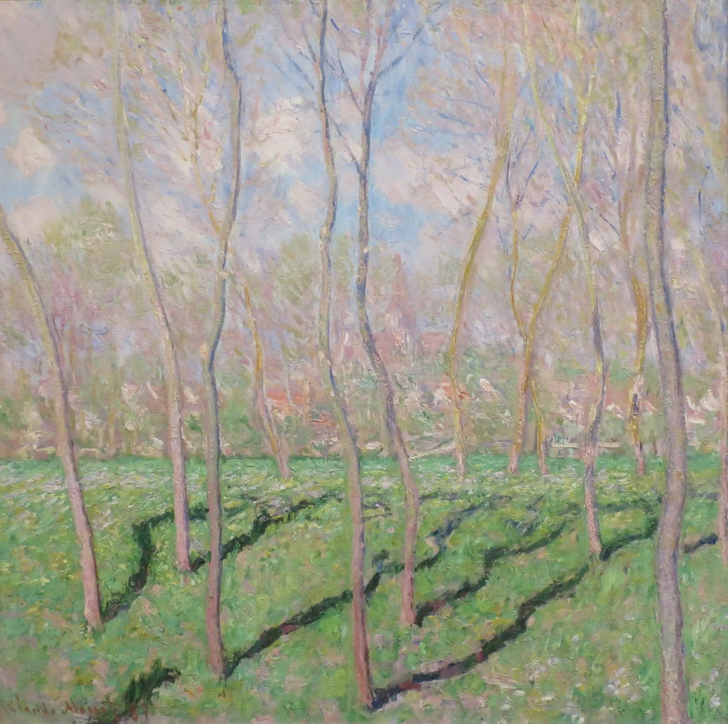 Gezicht op Bennecourt - Claude Monet