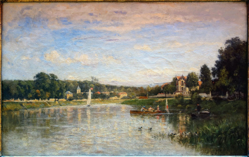 Uitzicht op Brie-sur-Marne - Stanislas Lépine