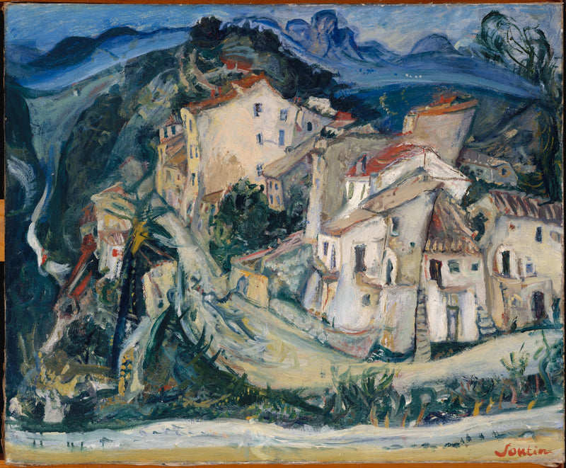 Uitzicht op Cagnes - Chaim Soutine
