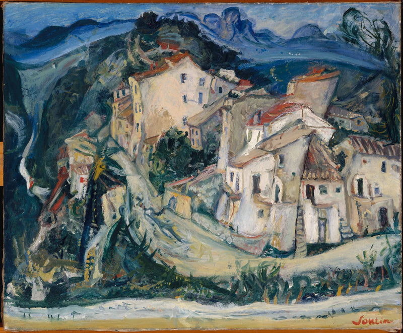 Uitzicht op Cagnes - Chaim Soutine