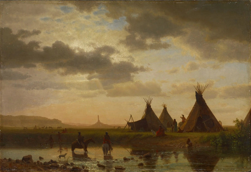 Uitzicht op Chimney Rock, Sioux-dorp Ohalilah op de voorgrond - Albert Bierstadt

Source:
Vue de Chimney Rock, village sioux d'Ohalilah au premier plan - Albert Bierstadt