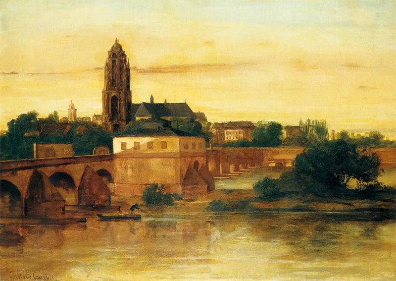 Uitzicht op Frankfurt am Main - Gustave Courbet
