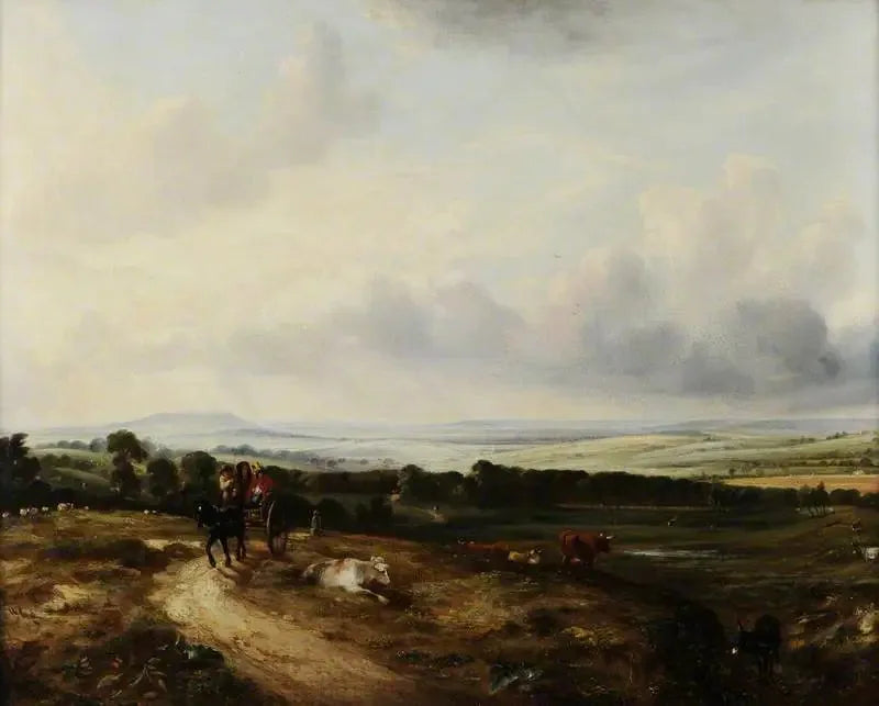 Uitzicht op Hampstead Heath - John Constable