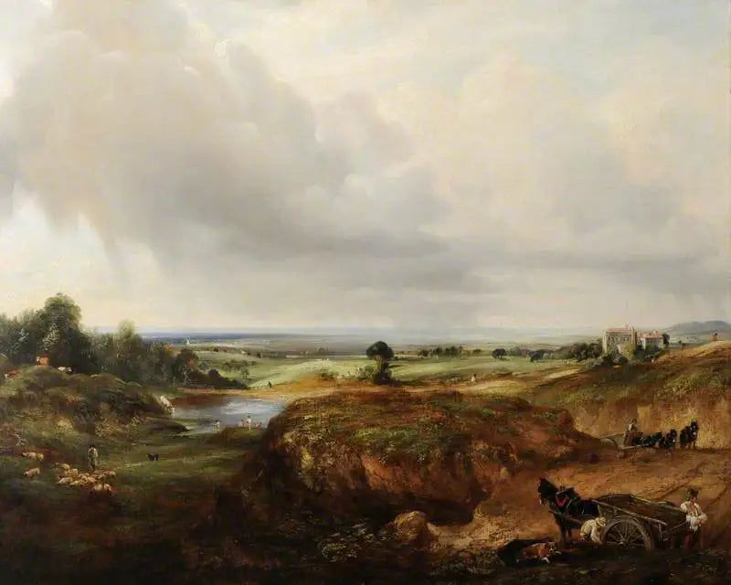 Uitzicht op Hampstead Heath - John Constable