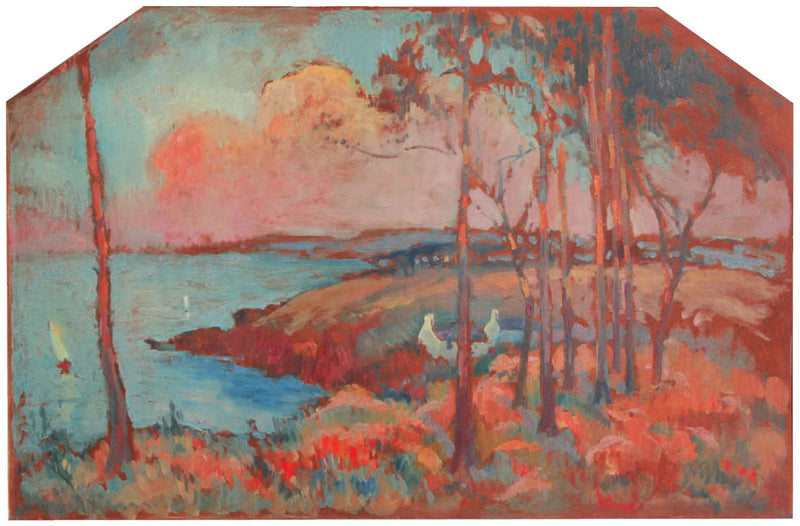 Uitzicht op het eiland Bréhat - Robert Antoine Pinchon