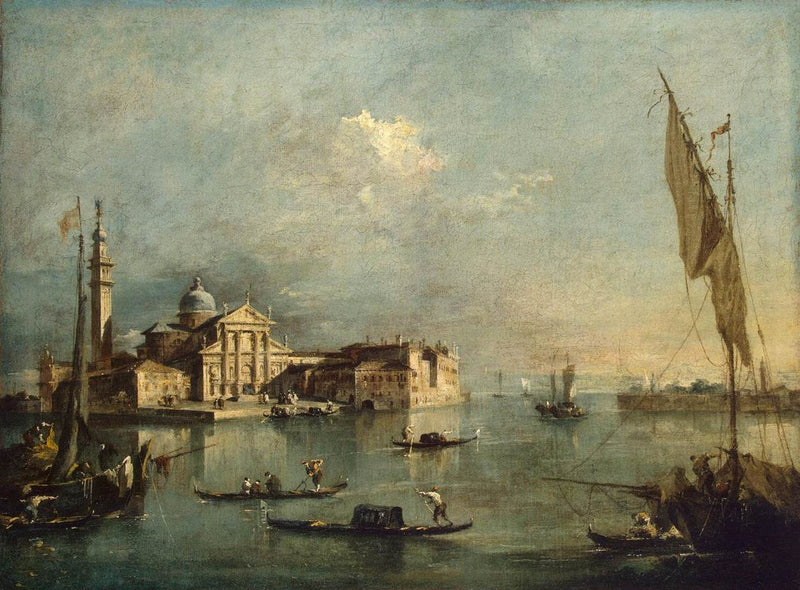 Uitzicht op het eiland San Giorgio Maggiore - Francesco Guardi