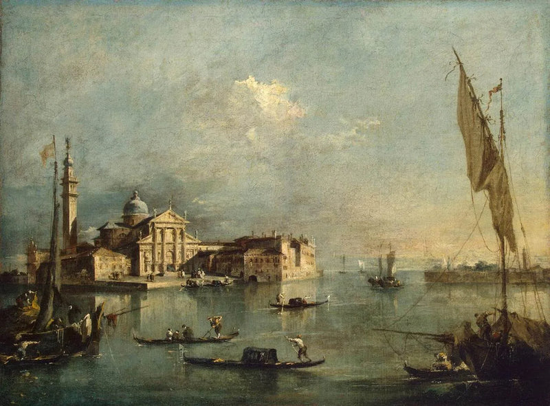 Uitzicht op het eiland San Giorgio Maggiore - Francesco Guardi