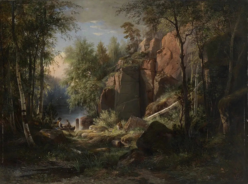 Vue de l'île de Valaam. Kukko - Ivan Chichkine image 1 tableau peint à l’huile sur toile