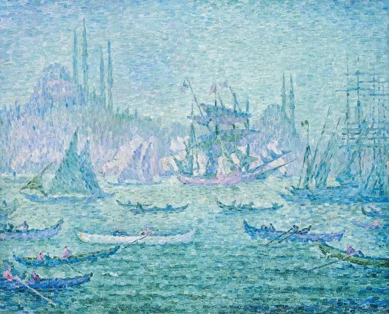 Uitzicht op de Gouden Hoorn in Constantinopel. - Paul Signac