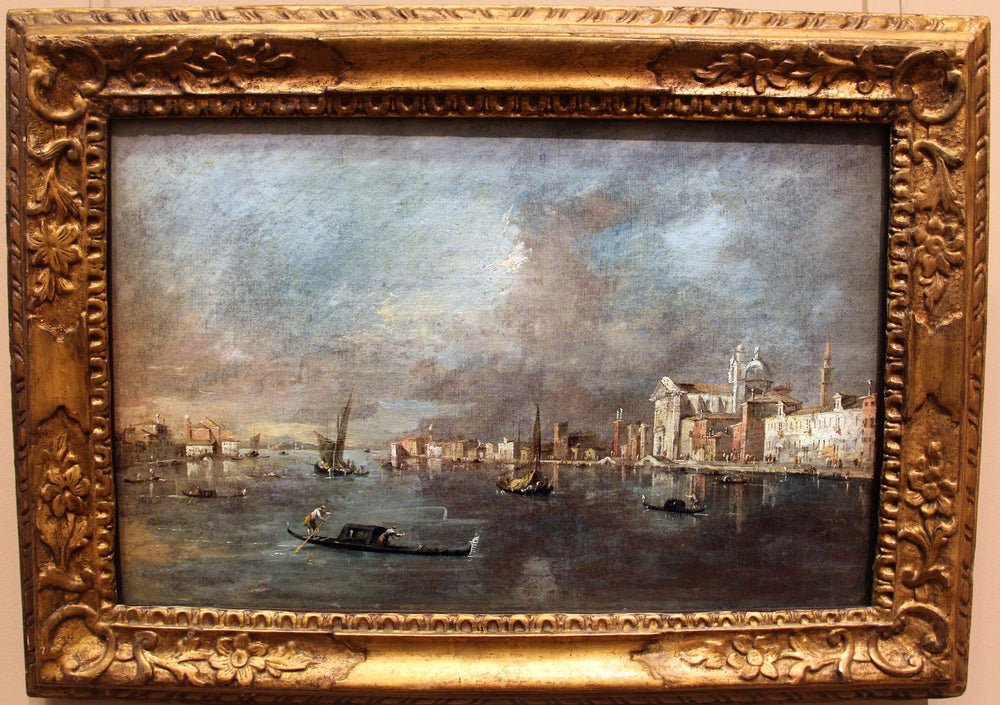 Vue de la Giudecca avec les Zattere - Francesco Guardi image 1 tableau peint à l’huile sur toile
