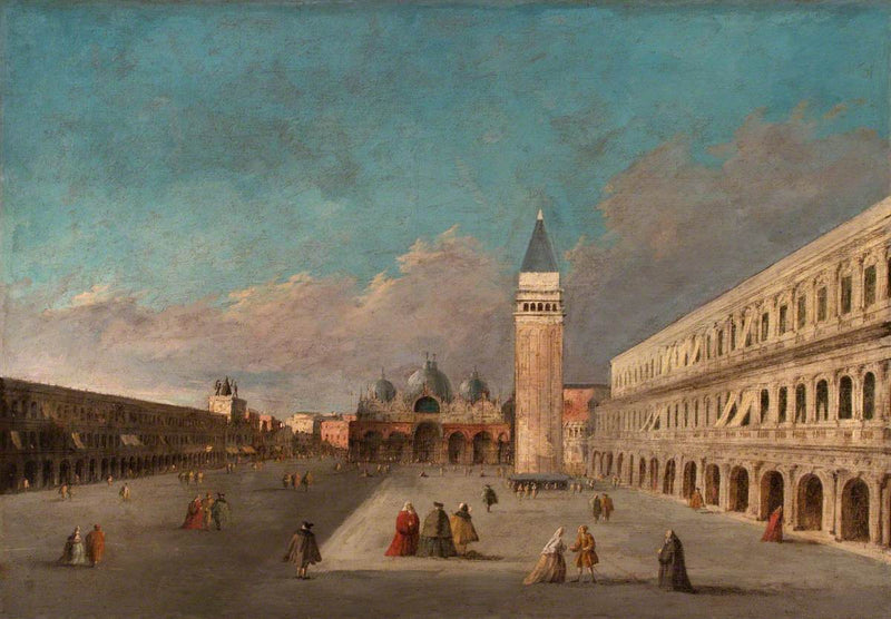 Uitzicht op het San Marco-plein, Venetië - Francesco Guardi