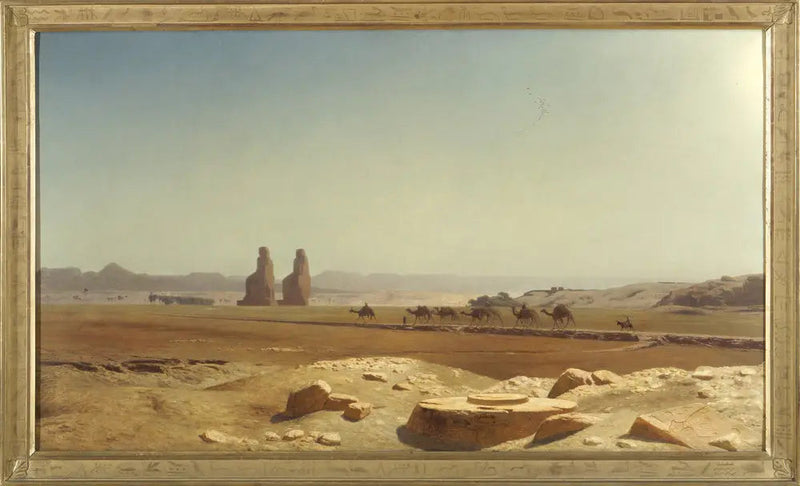 Uitzicht op de vlakte van Thebe (Boven-Egypte) - Jean-Léon Gérôme