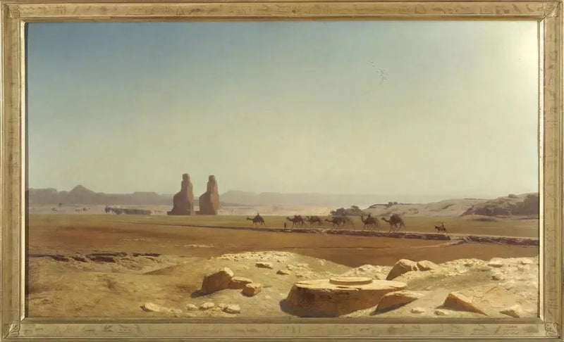 Uitzicht op de vlakte van Thebe (Boven-Egypte) - Jean-Léon Gérôme