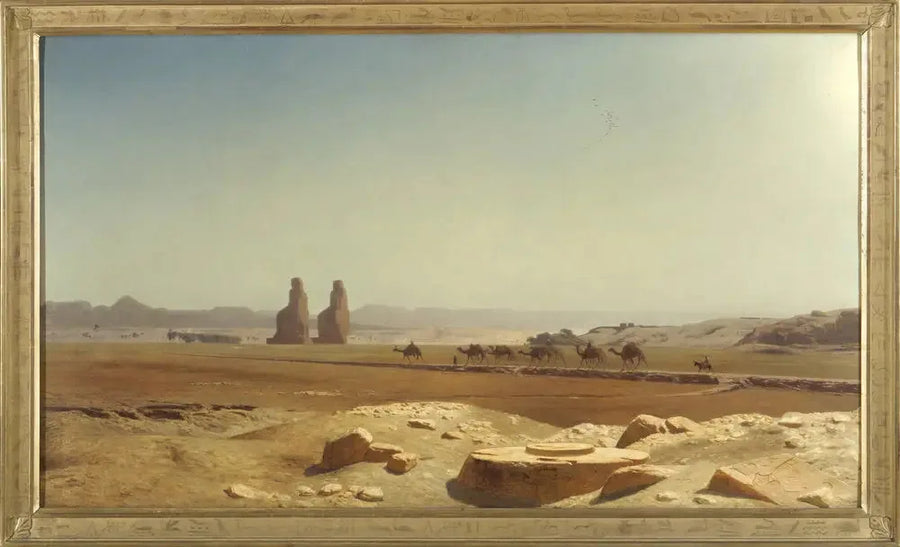 Uitzicht op de vlakte van Thebe (Boven-Egypte) - Jean-Léon Gérôme