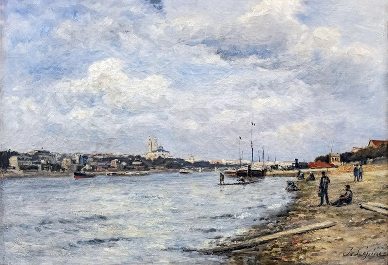 Uitzicht op de Seine en de Trocadéro; de Grenelle-brug - Stanislas Lépine