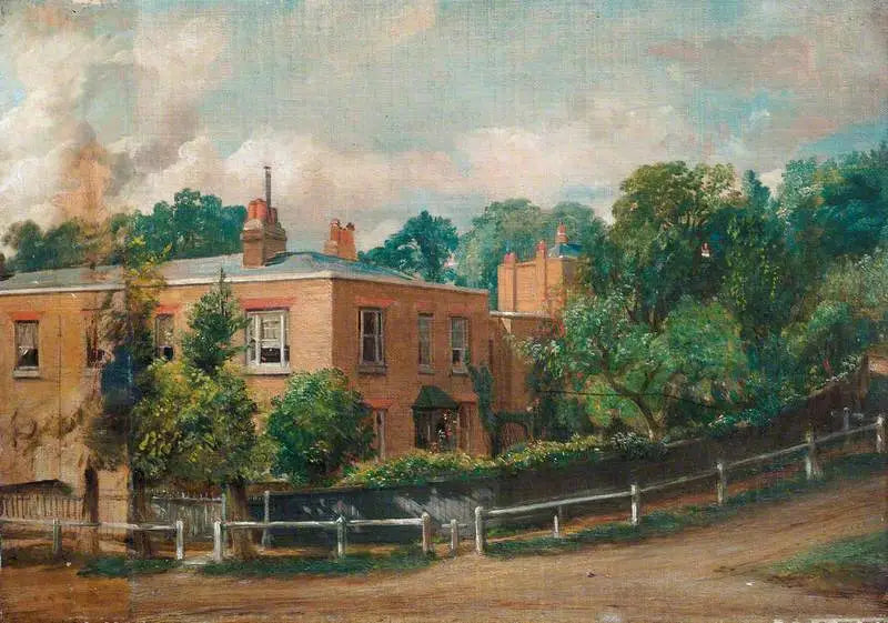 Uitzicht vanaf het onderste terras, Hampstead - John Constable