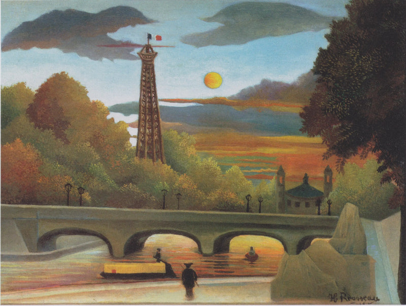 Uitzicht op de Eiffeltoren - Henri Rousseau