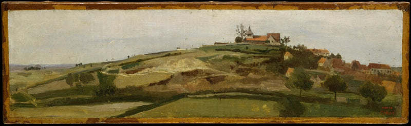 Uitzicht op Lormes - Jean-Baptiste Camille Corot