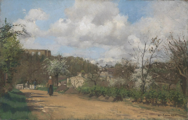 Uitzicht op Louveciennes - Camille Pissarro